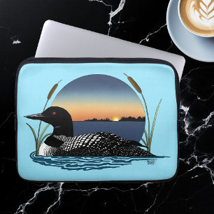 Friedlicher Sterntaucher Sonnenuntergang Blau Wild Laptopschutzhülle