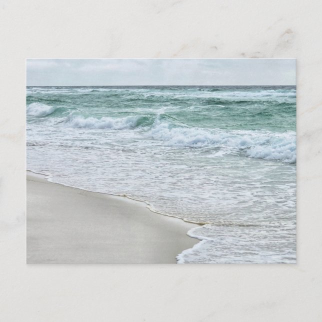 Friedlicher Strand Postkarte (Vorderseite)