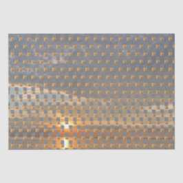 Friedlicher Strandhimmel - Sonnenaufgang - Kollage Seidenpapier