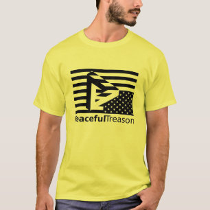 Friedlicher T - Shirt gegen Flagge