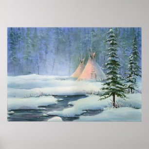 FRIEDLICHER TIPI von SHARON SHARPE Poster