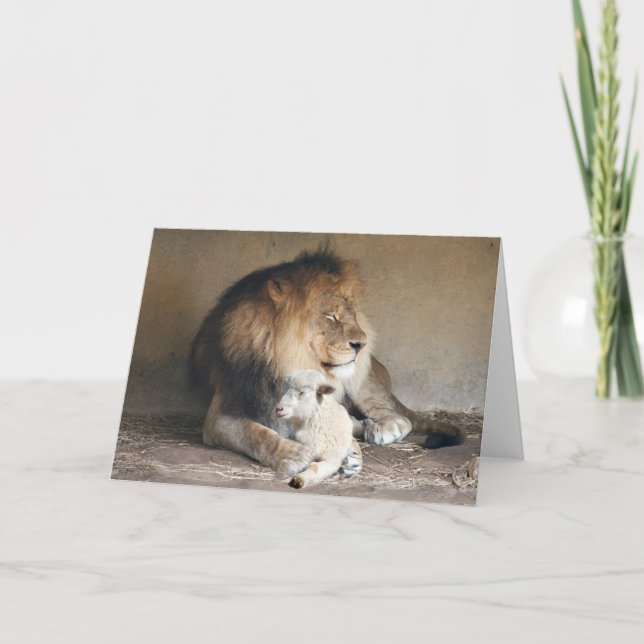 Friedlicher Urlaub Feiertagskarte (Vorderseite)