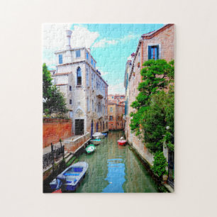 Friedlicher Venedig-Kanal, italienische Szene, Ita Puzzle