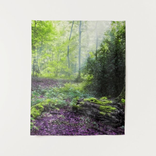Friedlicher Wald Wandteppich (Vorderseite)