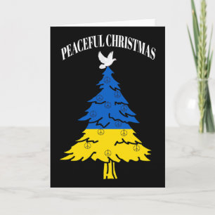 Friedlicher Weihnachtsbaum Frieden Ukraine  Karte
