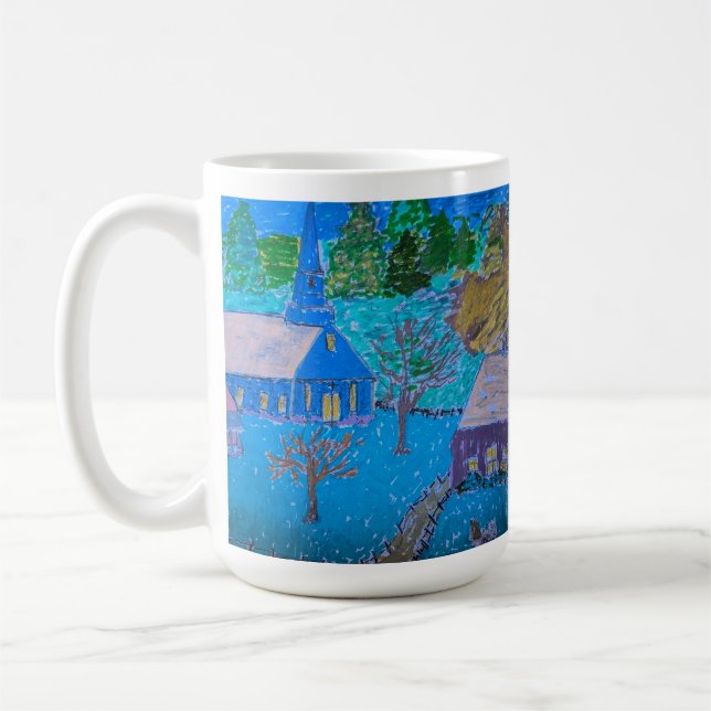 Friedlicher Winterausflug Kaffeetasse (Links)