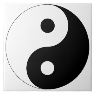 Friedlicher Yin Yang Fliese