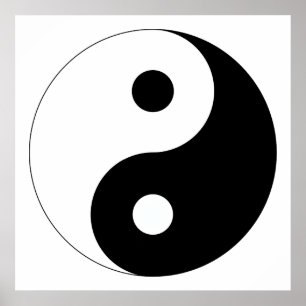 Friedlicher Yin Yang Poster