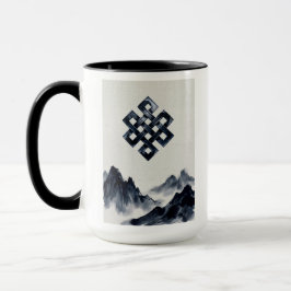 Friedlicher Zen-buddhistischer Endloser Knoten Neb Tasse