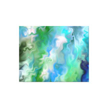 Friedliches Aquamarine Abstrakt 1,7