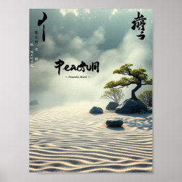 Friedliches Bewusstsein - Zen-Medikationspaket Poster