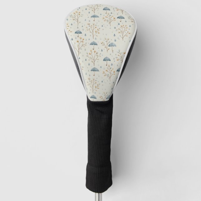 Friedliches Blumengarten-Blumenmuster (10) Golf Headcover (Vorderseite)