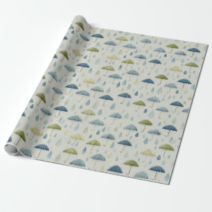 Friedliches Blumengarten-Blumenmuster (4) Geschenkpapier