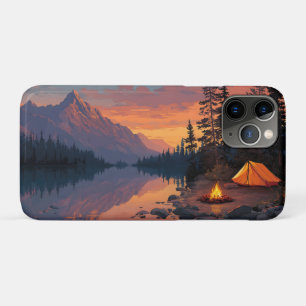 Friedliches Camping am Bergsee Case-Mate iPhone Hülle