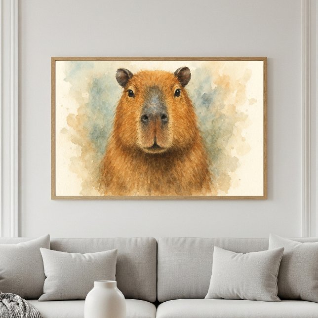 Friedliches Capybara Poster (Von Creator hochgeladen)