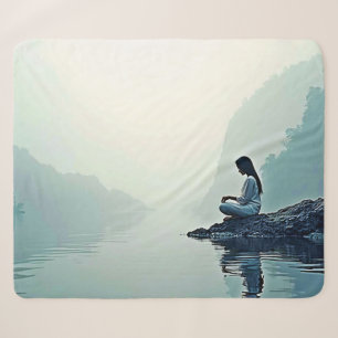 Friedliches Design der wasserseitigen Meditation Sherpadecke