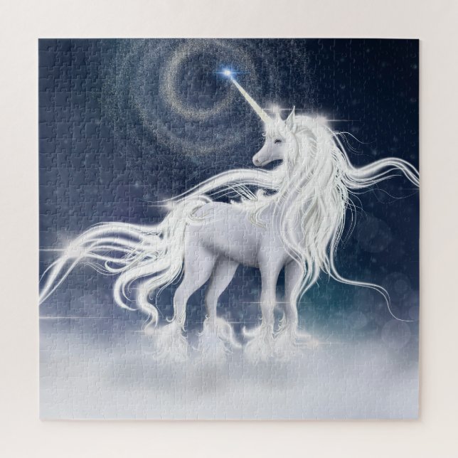 Friedliches Einhorn Puzzle (Vertikal)