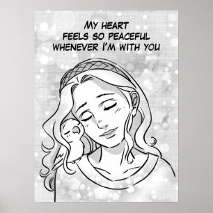 Friedliches Herz Poster