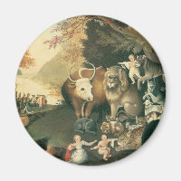Friedliches Königreich von Edward Hicks Vintage Fo