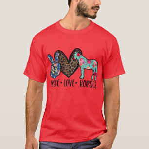 Friedliches Liebespferd Lustiges T-Shirt für Pferd