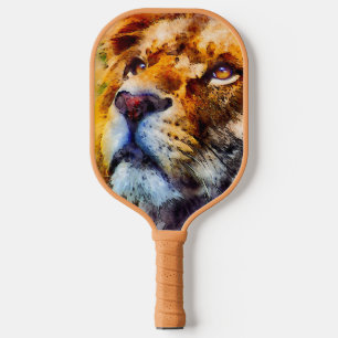 Friedliches Löwengesicht Pickleball Schläger
