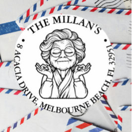 friedliches Oma Permastempel