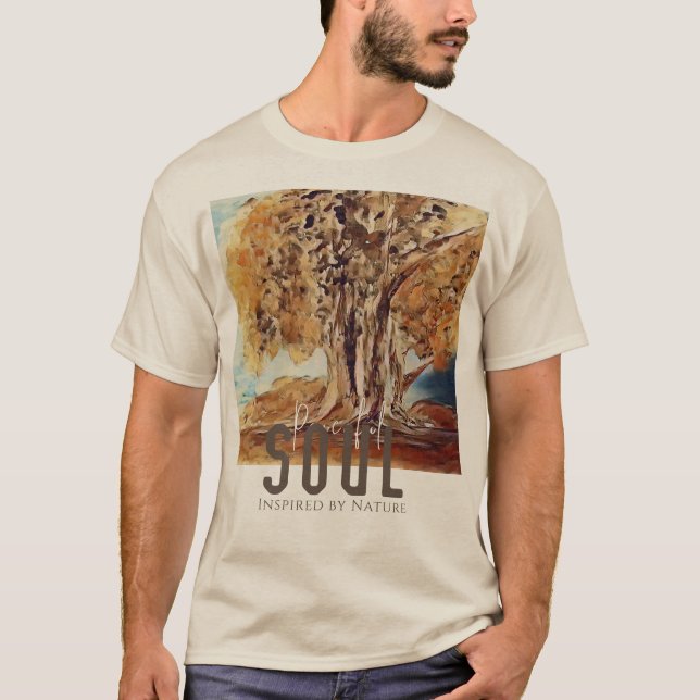 Friedliches Soul Inspiriert durch die Natur T-Shirt (Vorderseite)