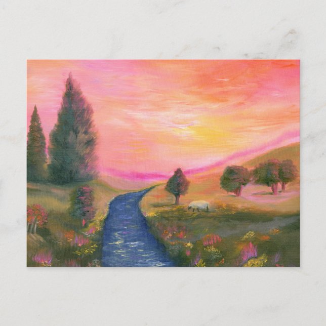 Friedliches Tal Postkarte (Vorderseite)