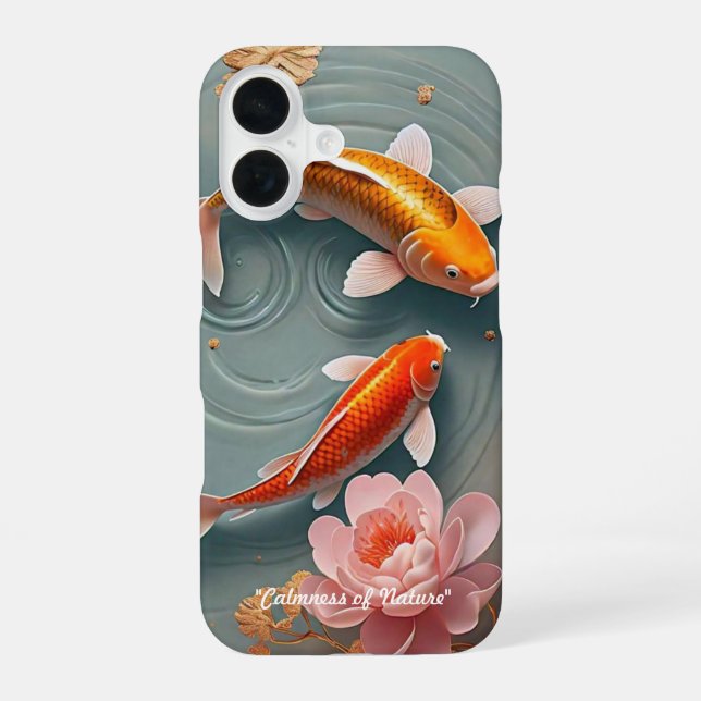 "Friedliches Teichleben" iPhone 16 Hülle (Rückseite)