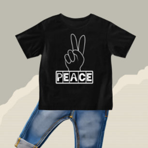 Friedliches Zeichen Baby T-shirt
