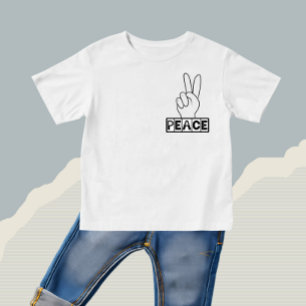 Friedliches Zeichen Baby T-shirt