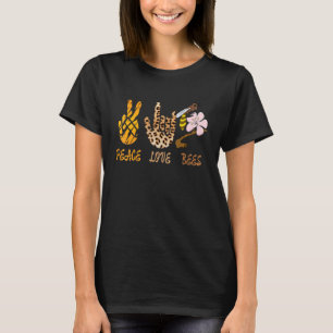 Friedliebende Bienen Imker Gärtner Biene T-Shirt