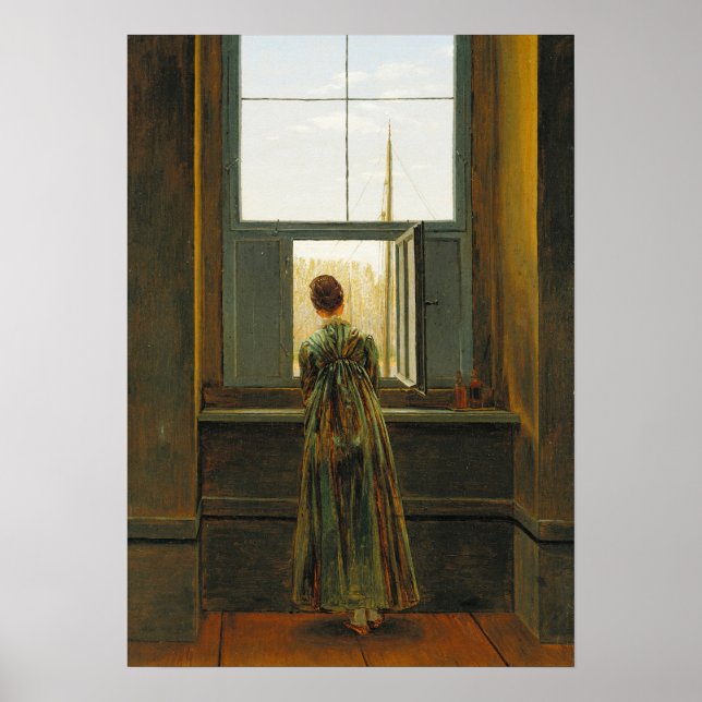 Friedrich - Frauen am Fenster Poster (Vorne)