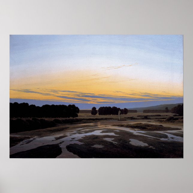 Friedrich - Grosse Gehege bei Dresden Poster (Vorne)