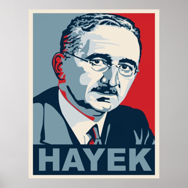 Friedrich Hayek Poster (Vorne)