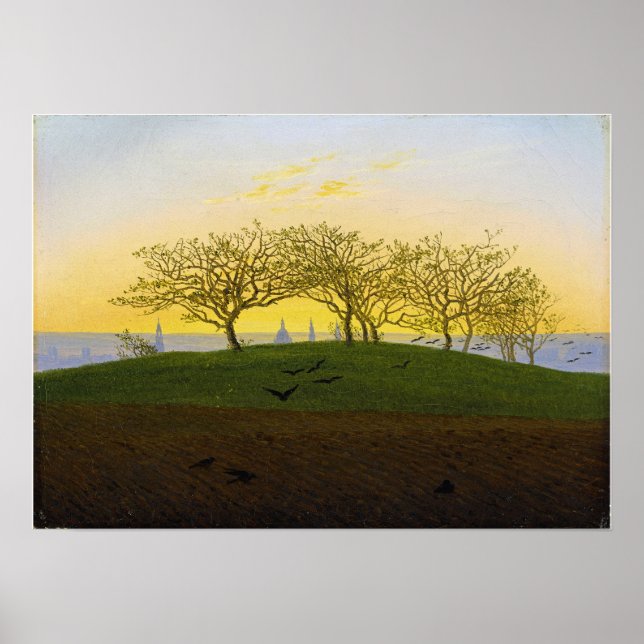 Friedrich - Hügel und Pflugfeld in der Nähe von Dr Poster (Vorne)