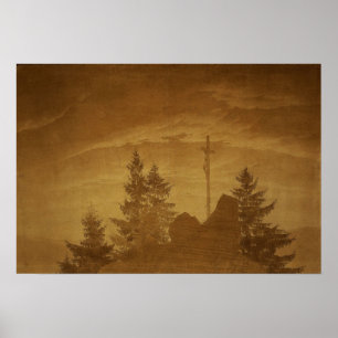Friedrich - Kreuz im Gebirge 1805 Poster