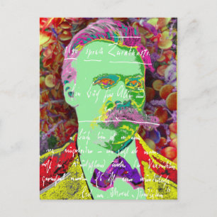 Friedrich Nietzche Deutscher Philosoph Existenzial Postkarte