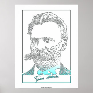 Friedrich Nietzsche. Deutscher Philosoph [010] Poster