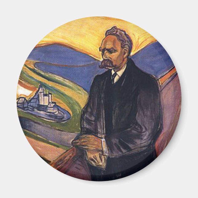 Friedrich Nietzsche Edvard Munch Magnet (Vorne)