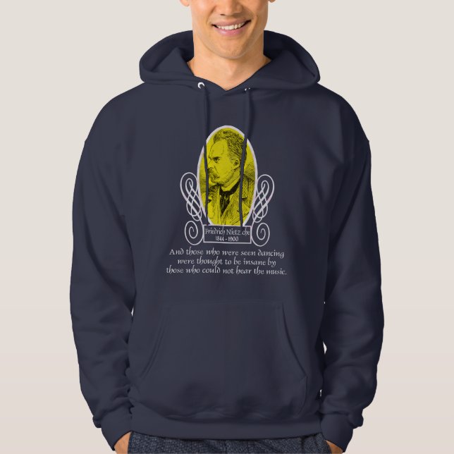 Friedrich Nietzsche Hoodie (Vorderseite)