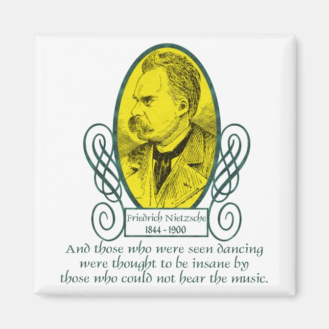 Friedrich Nietzsche Magnet (Vorne)