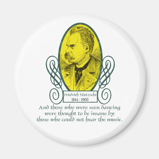 Friedrich Nietzsche Magnet (Vorne)