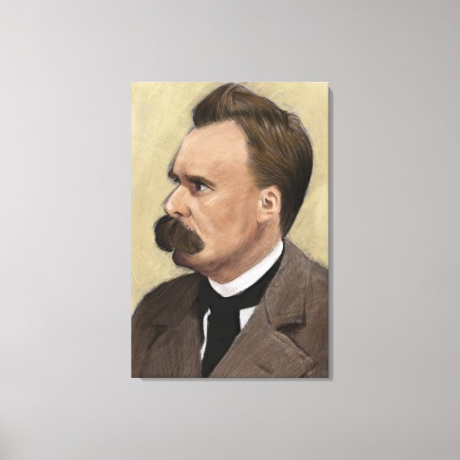 Friedrich Nietzsche Philosophie Fine Art Box Leinw Leinwanddruck (Vorderseite)