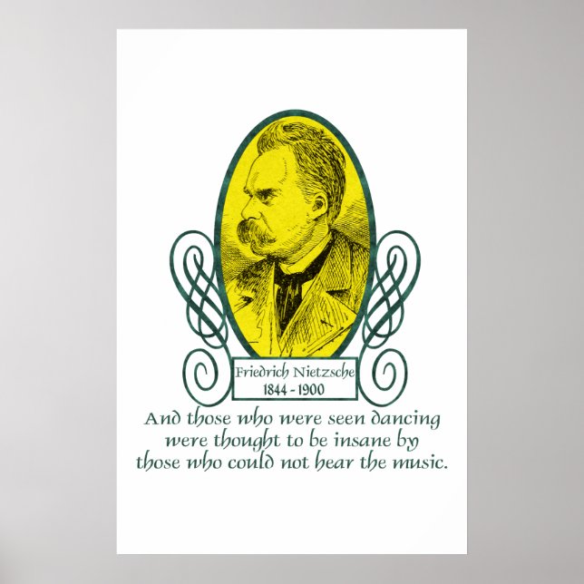 Friedrich Nietzsche Poster (Vorne)