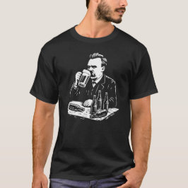 Friedrich Nietzsche trinkt Bier T-Shirt