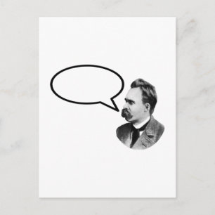 Friedrich Nietzsche Word Bubble BlackThe MUSEUM Za Postkarte