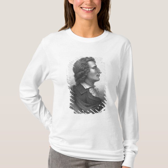 Friedrich Schiller gravierte durch Massol T-Shirt (Vorderseite)