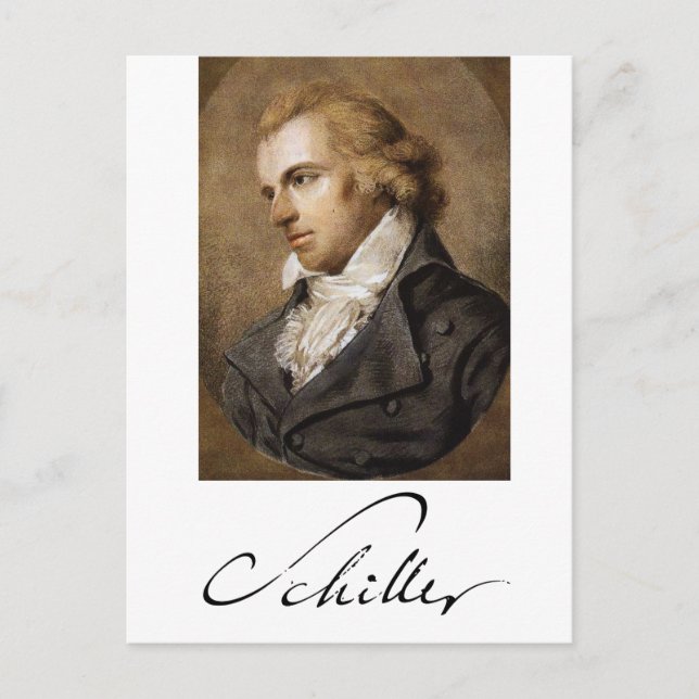 Friedrich Schiller Postkarte (Vorderseite)