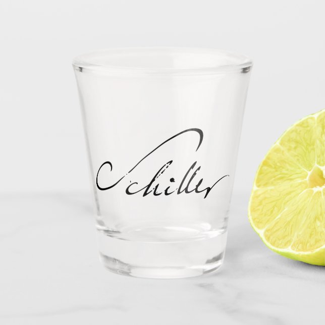 Friedrich Schiller Shot Glass Schnapsglas (Vorderseite)